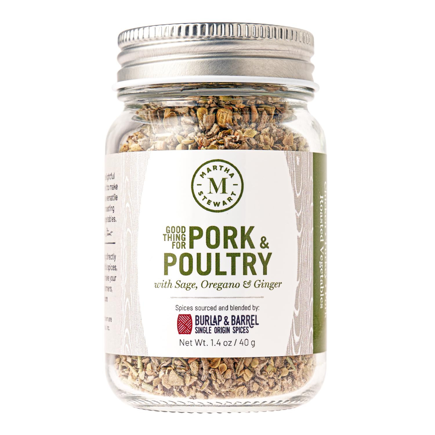 Martha Stewart Pork & Poultry Seasoning - Martha's Own Spice Blend made with single origin herbs ... | Amazon (US)
