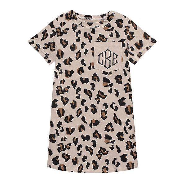 Monogrammed Kids T-Shirt Dress | Marleylilly