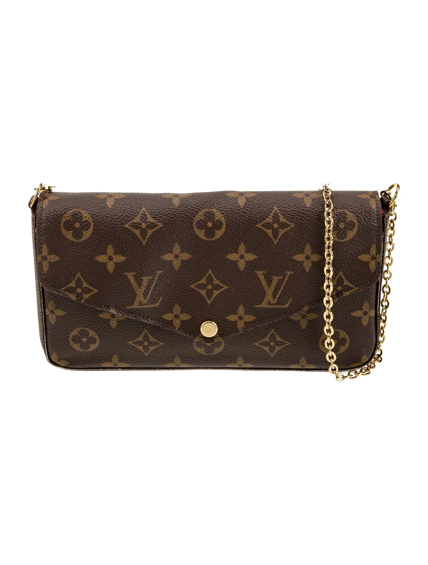 Louis Vuitton LV Monogram Pochette Félicie - Brown Crossbody Bags, Handbags - LOU1165031 | The R... | The RealReal