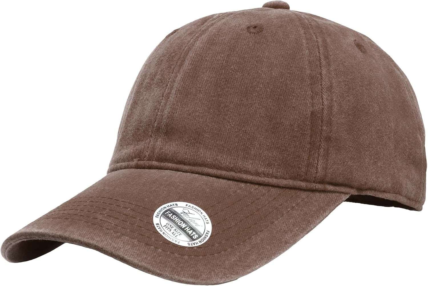 Falari Vintage Washed Cotton Baseball Caps, Original Classic Adjustable Size Low Profile Unconstructed Distressed Dad Hat | Amazon (US)