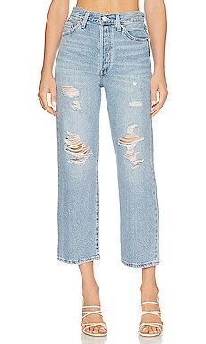 LEVI'S Ribcage Straight Ankle in Hang Up from Revolve.com | Revolve Clothing (Global)