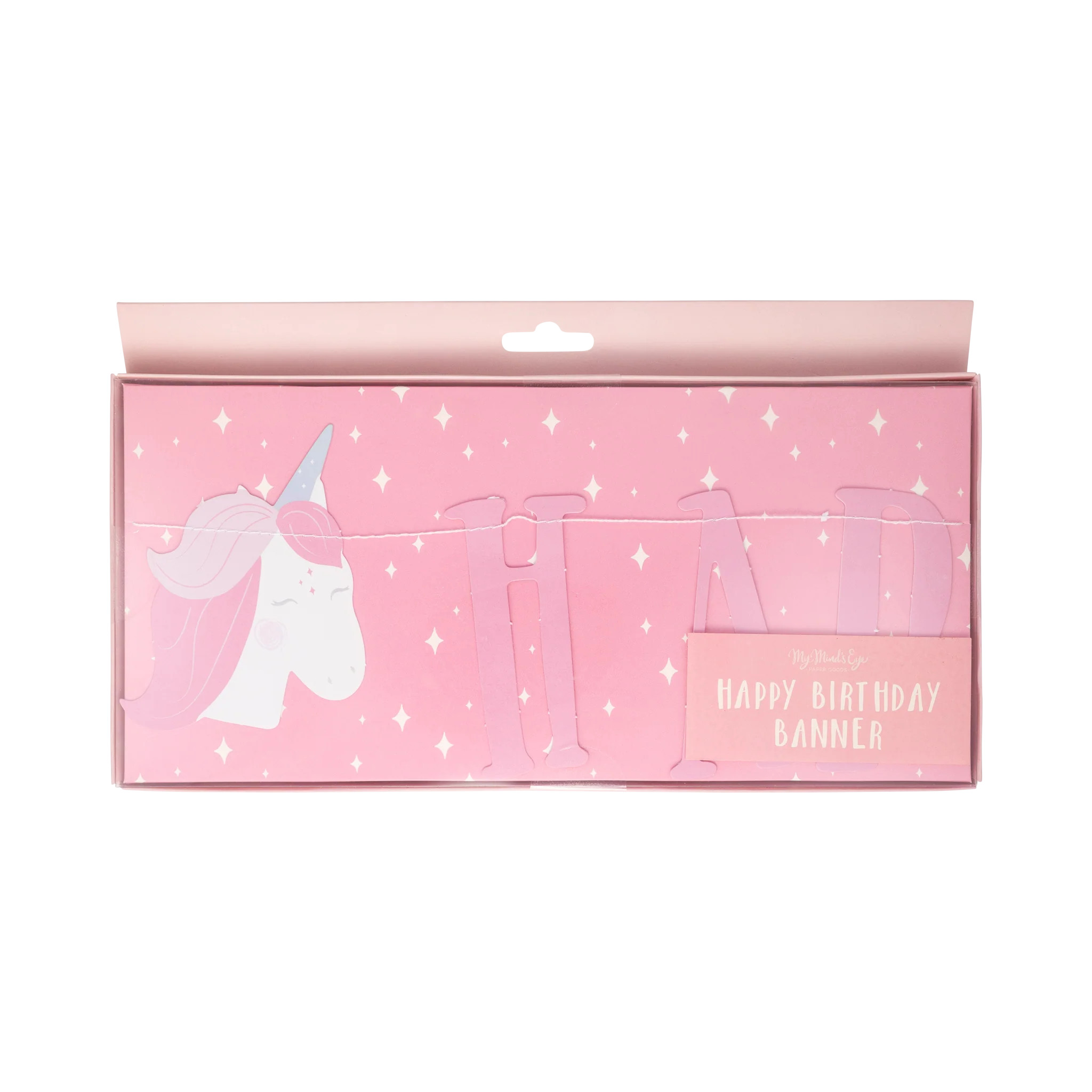 Pink Unicorn Happy Birthday Banner | My Mind's Eye