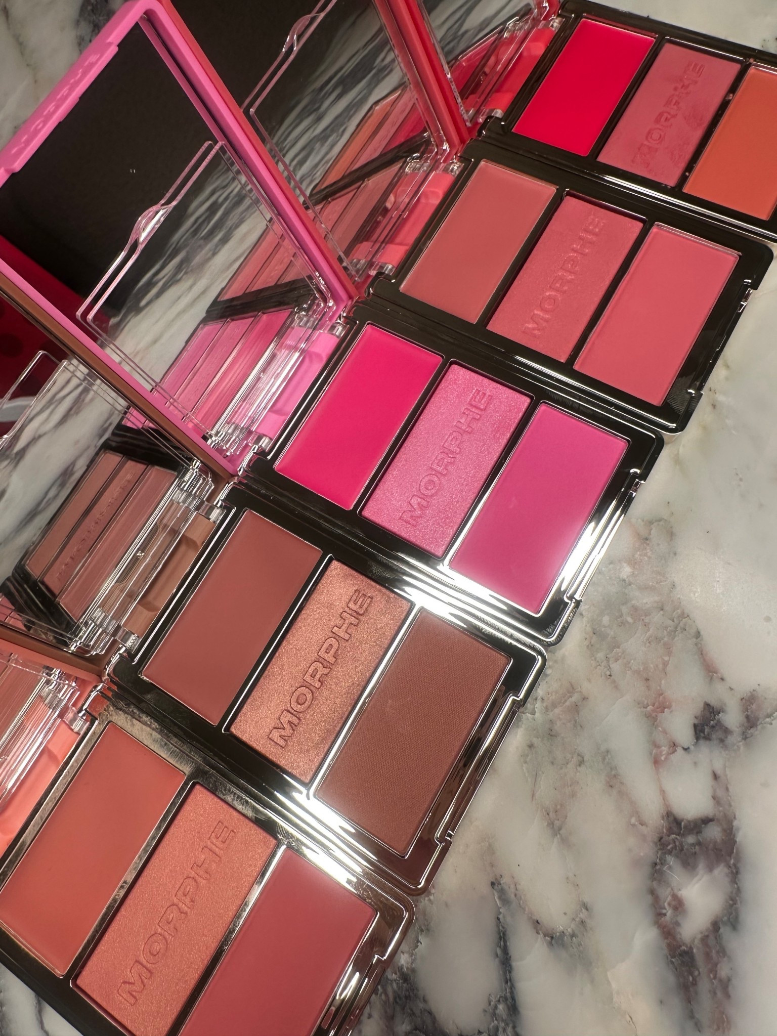 #AD #TargetPartner #MorphePartner 💫 The Cheek Thrills blush trios by  @morphebrushes are by far the most unique blushes I’ve tried. Each palette contains 3 coordinating shades in 3 beautiful textures (satin cream, luminous balm, & velvet powder) that create the most beautiful, long-lasting, multi-dimensional effect. New favorites for sure. 💕 
Available at @Target  
#MorpheTarget #Target #Morphe 
🎯Morphe is now at Target - your favorite affordable, pro-quality makeup and brushes are easier to shop than ever.
From bold artistry to everyday natural looks, Morphe has products for every style.
Accessible, trend-right beauty - now available where you shop most.
Shades (L-R)
Beach Bonfire
After Party
Apres-Ski
Blind Date
Cabana Club 

#LTKBeauty