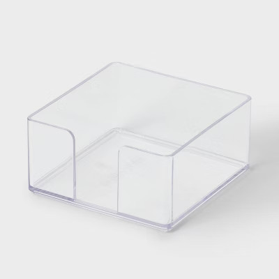Acrylic Sticky Note Holder Clear - Brightroom™: Desk Organizer for Office Supplies, 20% Recycle... | Target
