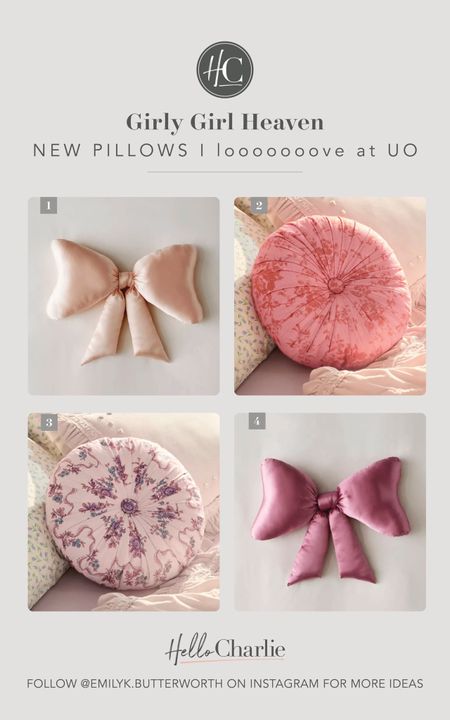 Love the girly girl chic vibes of these pillows! They are perfect for the color palette in Charlie’s room. These are fun for a statement pillow on the bed or a cute lounge area on the floor. 


#LTKhome #LTKstyletip #LTKfindsunder50
