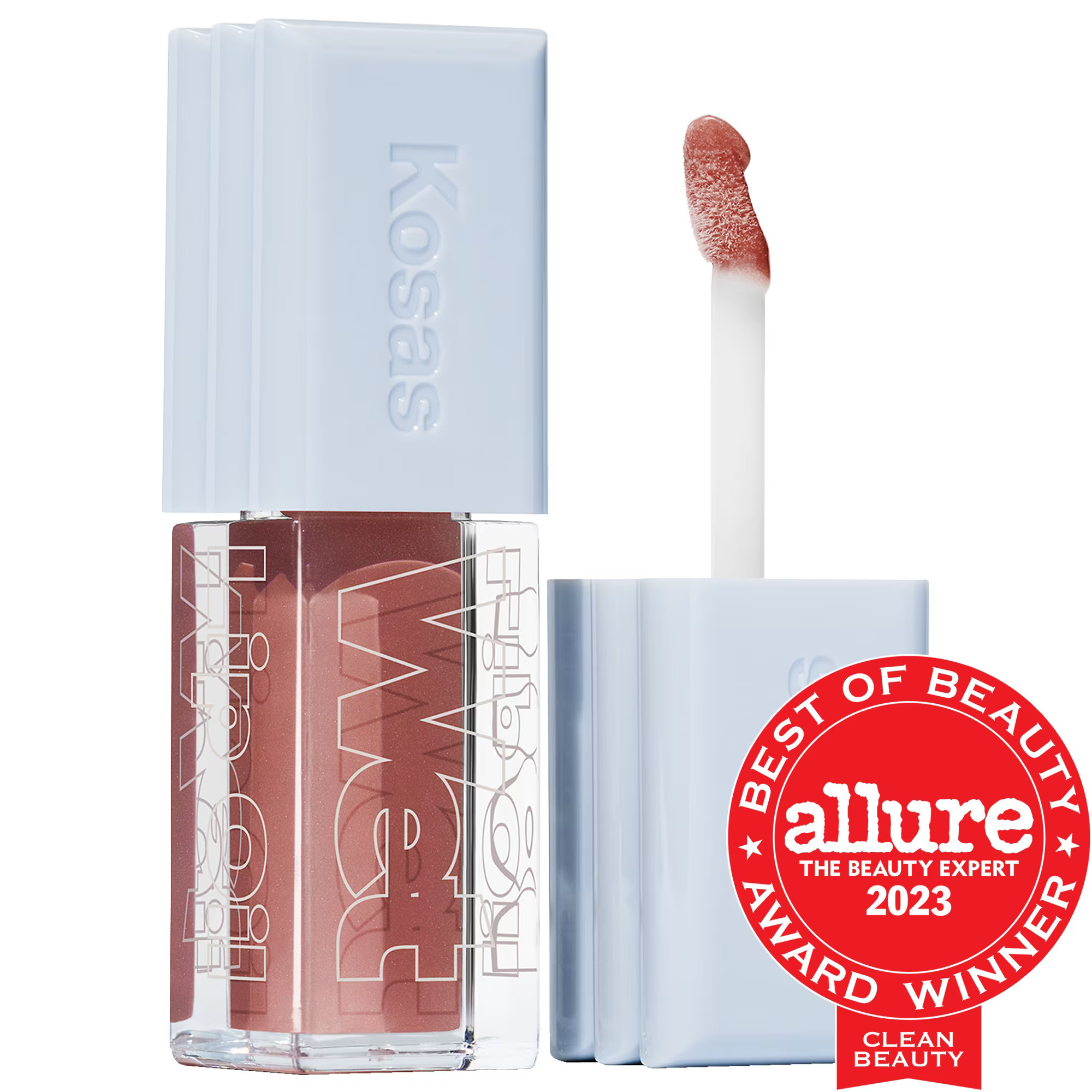 Kosas Wet Lip Oil Plumping Peptide Lip Treatment Gloss Unbuttoned .15 oz/ 4.6 mL | Sephora (US)