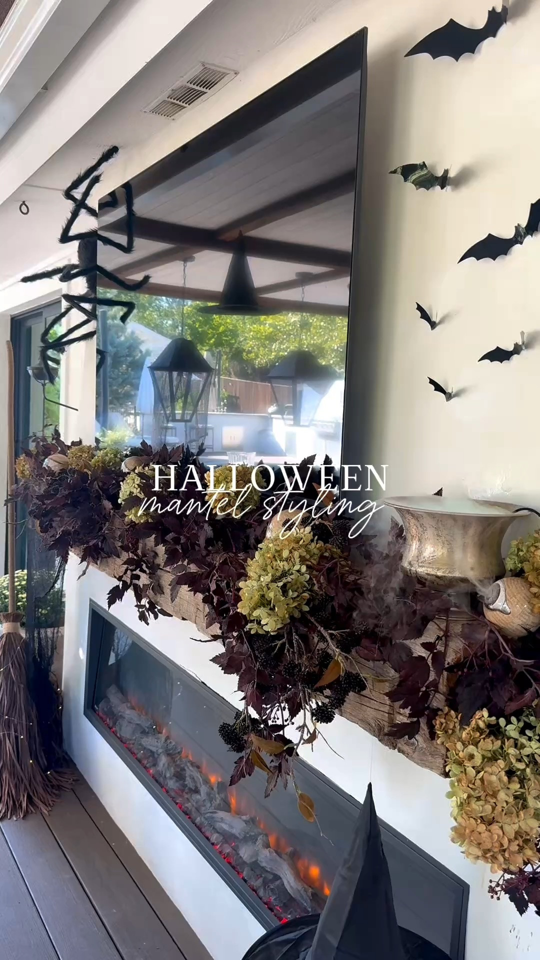 #ad - Halloween mantel styling inspo. I chose several pieces from @wayfair to create an outdoor mantel that looks elevated and not cheesy! I especially love the eyeballs and the pack of 2 spiders! #wayfair #wayfairpartner

#LTKHome #LTKSeasonal