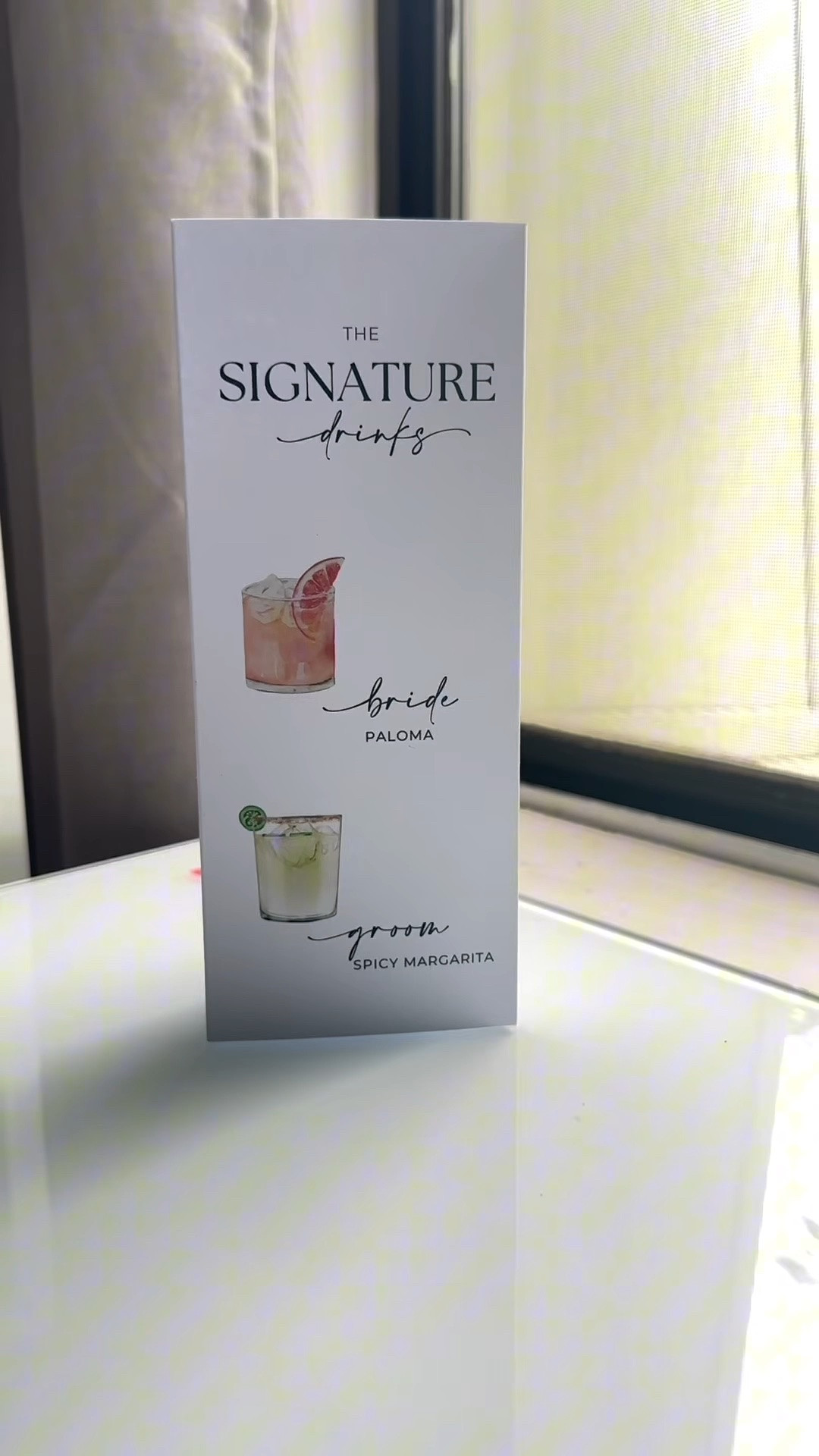 DIY Trifold Table Number/Menu/Cocktail Sign ✨

#LTKWedding