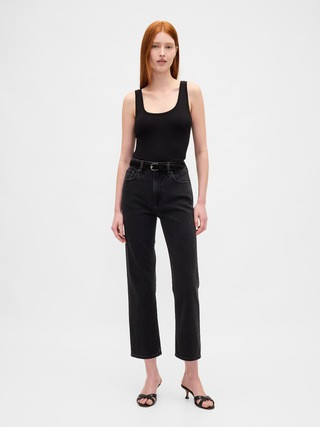 High Rise ’90s Slim Straight Crop Jeans | Gap (US)