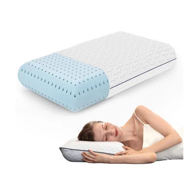 Gel Memory Foam Pillow - Standard Size, 1 Pack, Firm Pillow for Neck and Shoulder Support Orthopedic | Wayfair North America