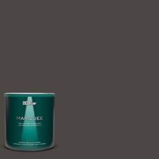 1 qt. #PPU24-01 Black Mocha Semi-Gloss Enamel Interior Paint & Primer | The Home Depot
