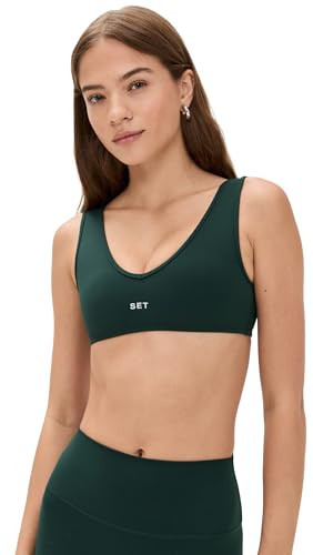 Set Women's Sportbody Dip Bra, Beetle, Green, S | Amazon (US)