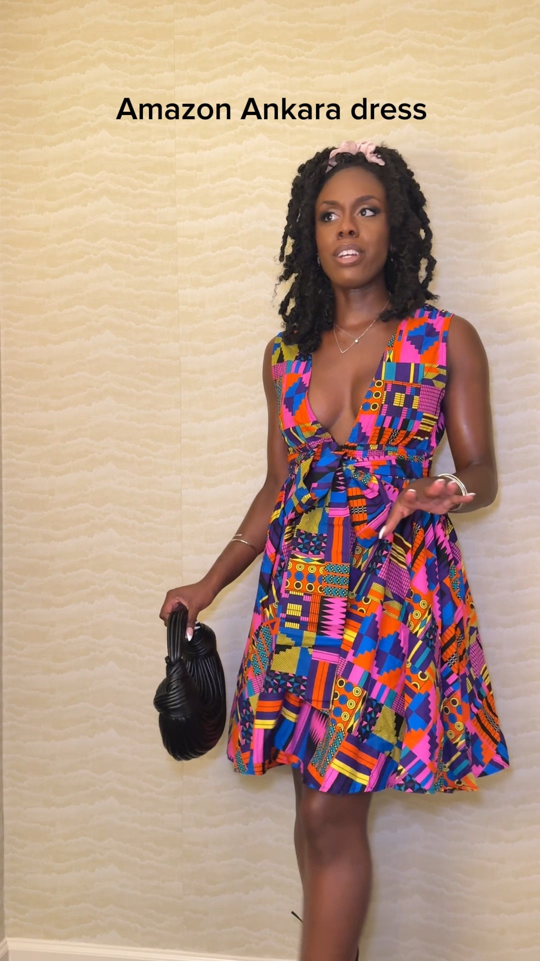 Ankara dress from amazon. Wearing a size small 