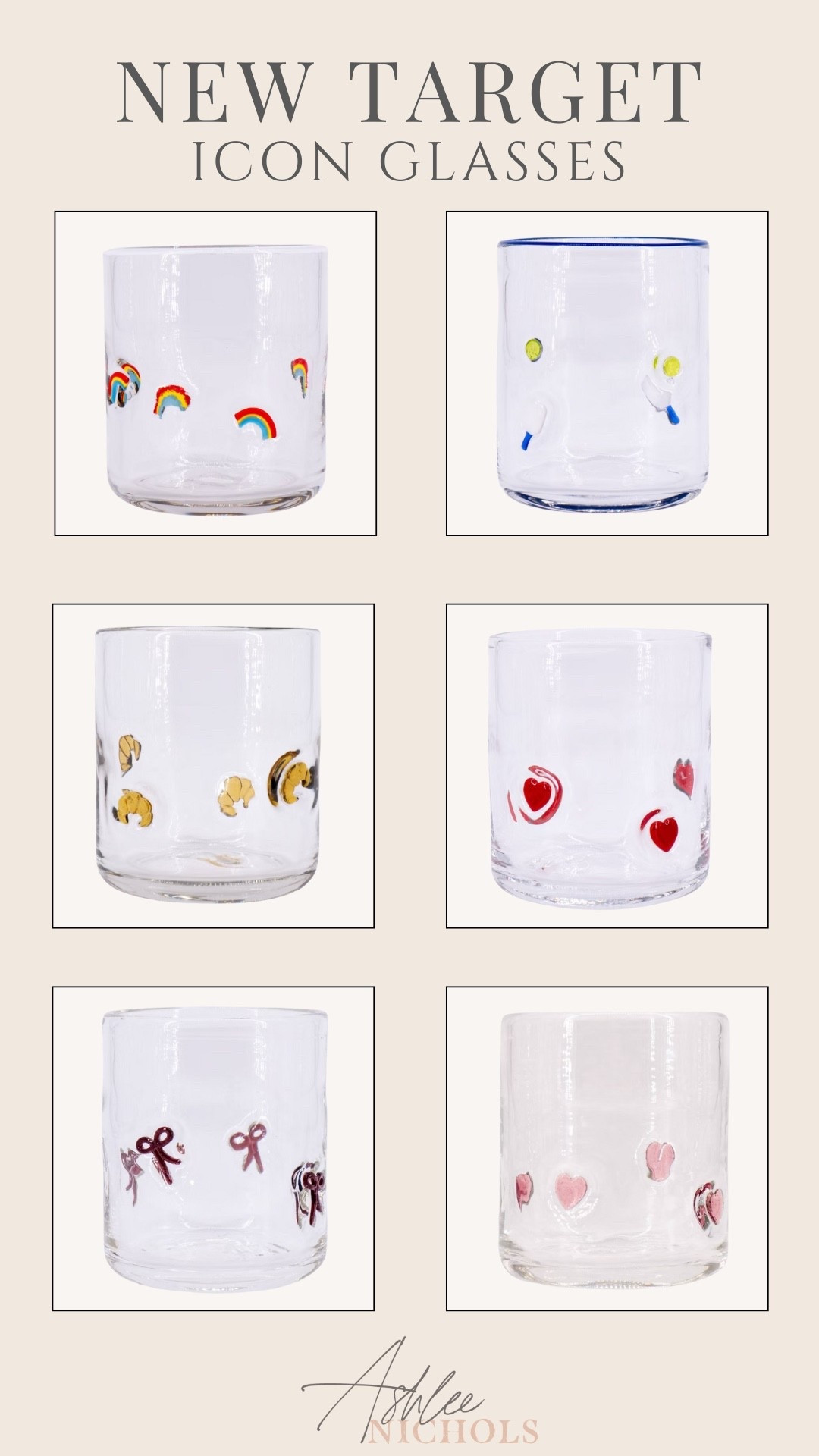 New target icon glasses!

Juice glass, heart cup,
Glass cups

#LTKFindsUnder50 #LTKFindsUnder100 #LTKSeasonal