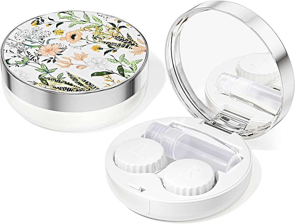 Contact Lens Case, Travel Contact Lens Cases Cute Contact Case and Solution Perfect for Daily Tra... | Amazon (US)