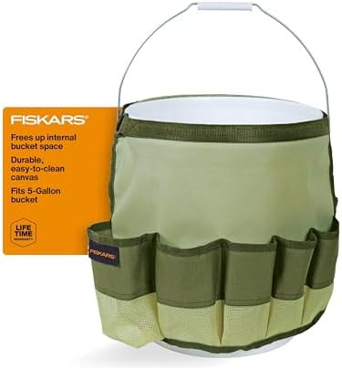 Fiskars Garden Tool Bucket Caddy 5 Gal, (Bucket and Tools Not Included) | Amazon (US)