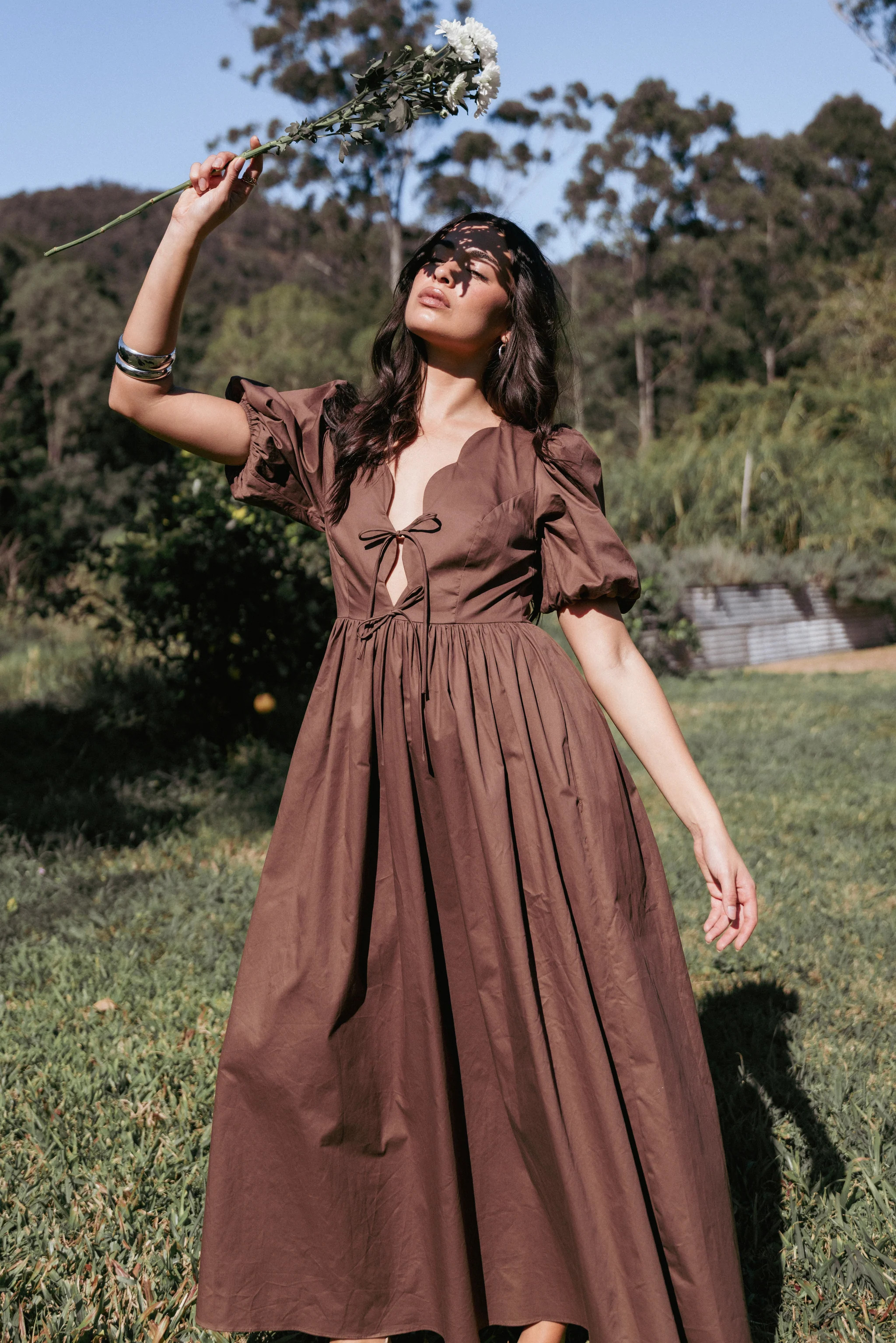 Karla Maxi Dress - Bitter Chocolate | Petal & Pup (US)