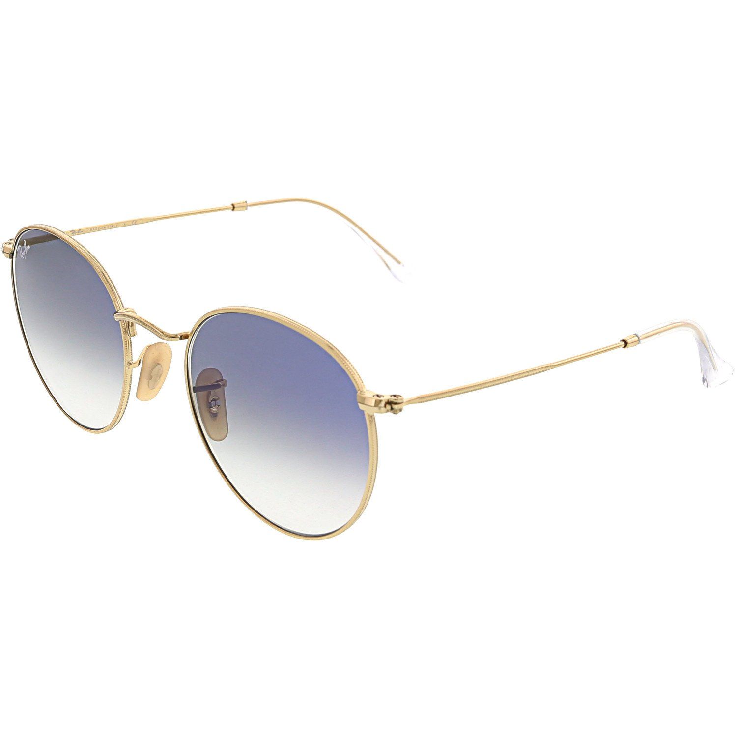 Ray-Ban Gradient Icons RB3447N-001/3F-53 Gold Round Sunglasses - Walmart.com | Walmart (US)