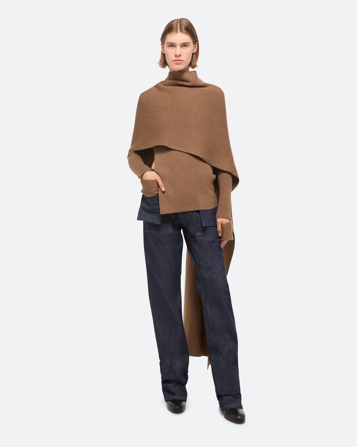 Draped Rib Sweater | Helmut Lang (US)