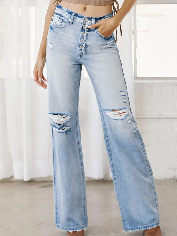 Kancan Ariena Ultra High Rise 90's Flare Jeans - Blue - 25 | Verishop