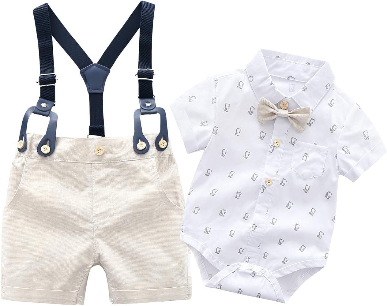 Baby Boys Gentleman Outfits Suits Set | Amazon (US)