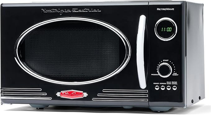 Nostalgia Retro Countertop Microwave Oven - Large 800-Watt - 0.9 cu ft - 12 Pre-Programmed Cookin... | Amazon (US)
