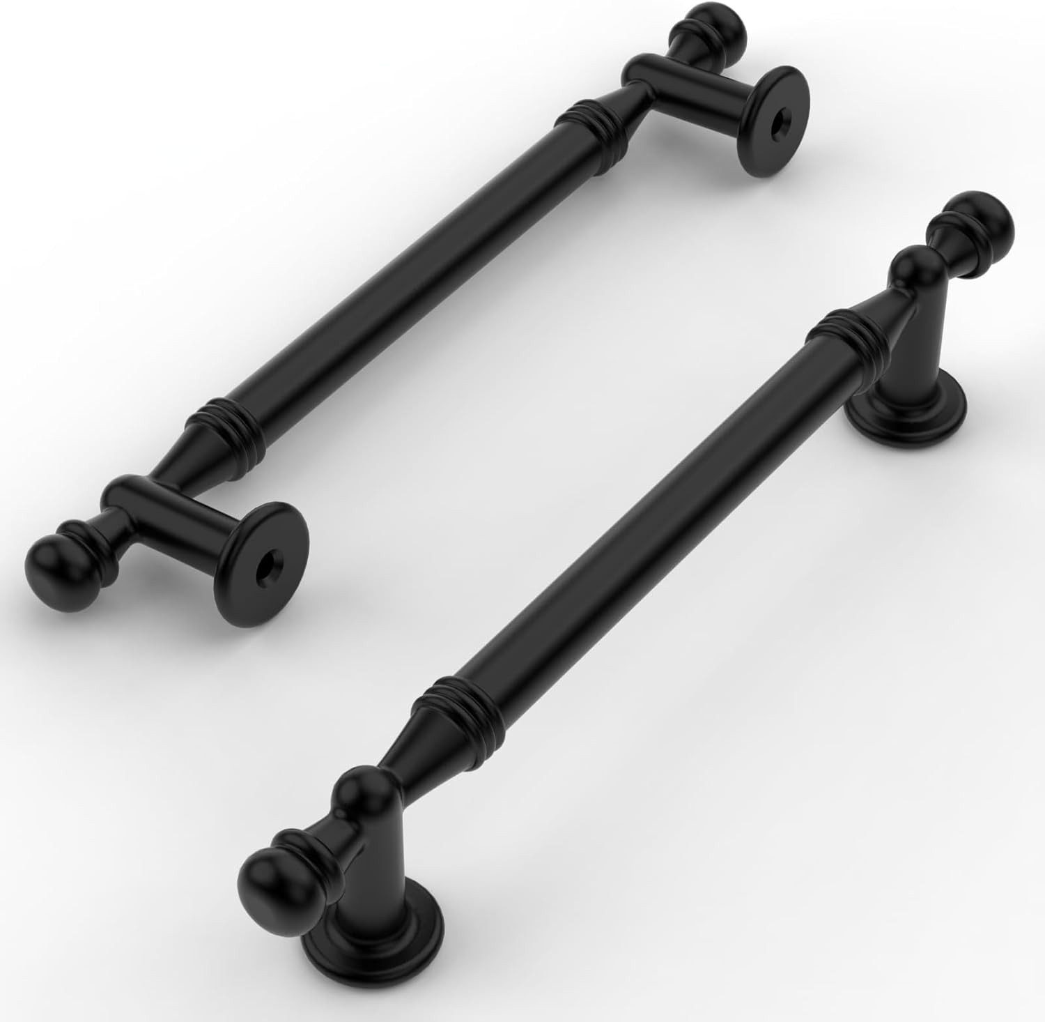 Amerdeco 10 Pack Matte Black Cabinet Pulls 5 Inch(128mm) Hole Center Drawer Pulls Cabinet Hardwar... | Amazon (US)