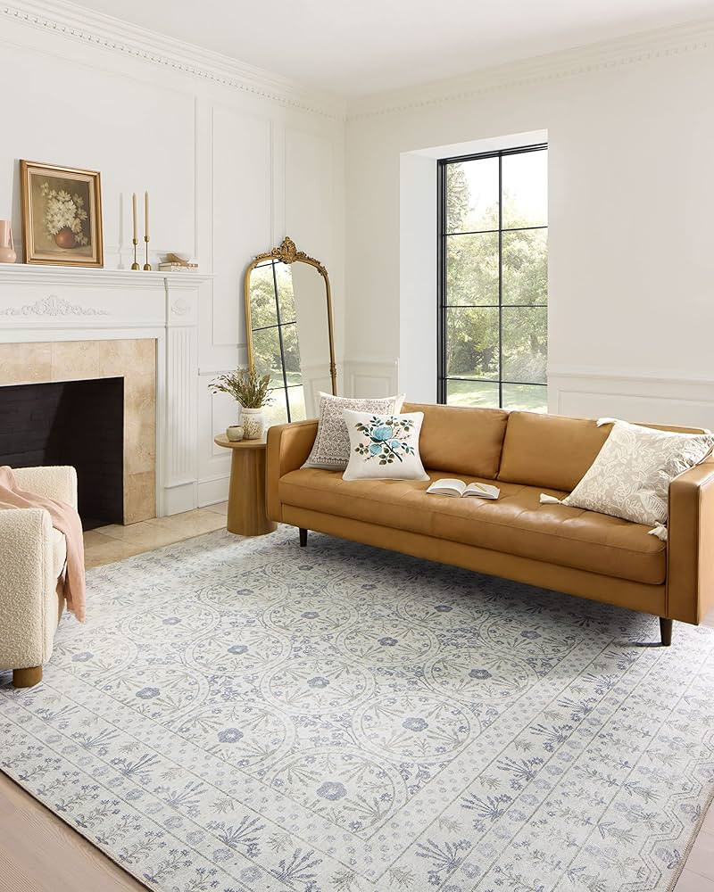 Loloi Rifle Paper Co. x Maison Rosette Ivory 2'-0" x 5'-0" Accent Rug | Amazon (US)