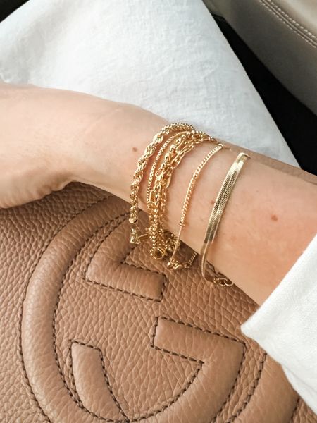Gold plated bracelet that look just like those permanent Jewelry party bracelets for a fraction of the cost!

#LTKfindsunder50 #LTKstyletip #LTKitbag