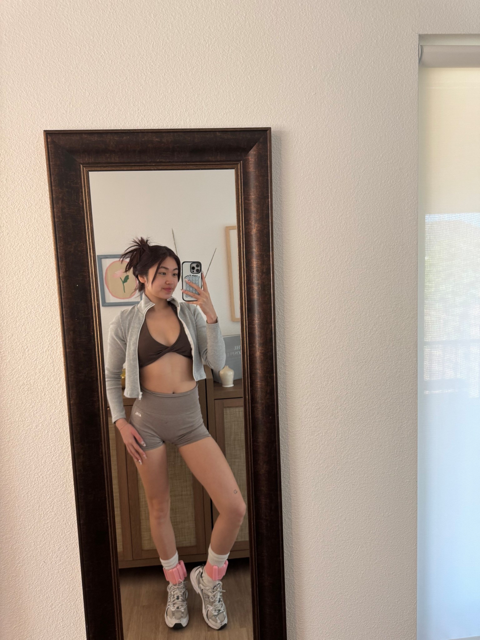 Spring workout outfit!

Jacket is Brandy Melville, sports bra and shorts are AYBL- similar linked!

#LTKSeasonal #LTKWatchNow #LTKActive