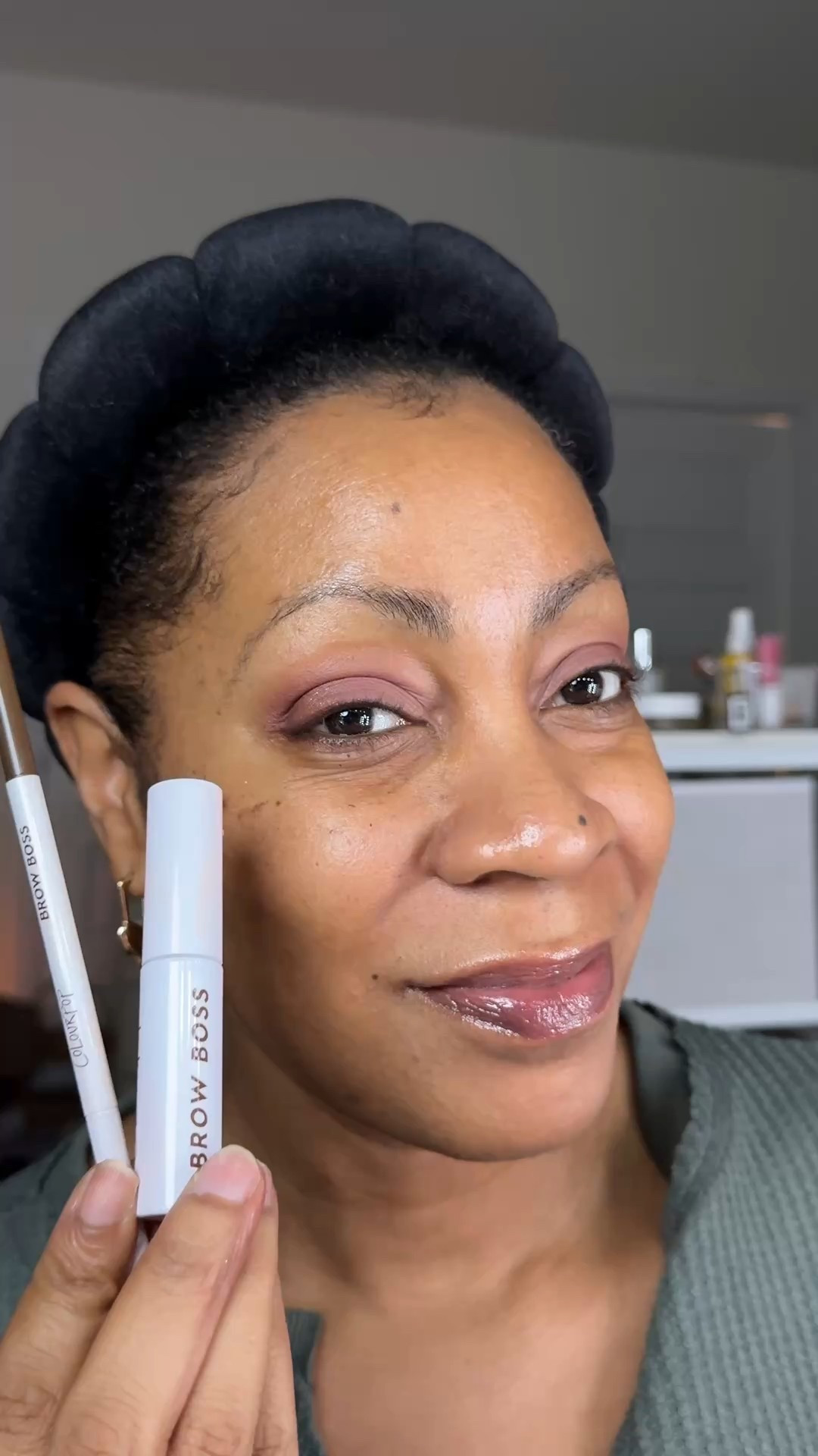 Colourpop brow boss gel and brow pencil on dark brown 

#LTKOver40 #LTKBeauty