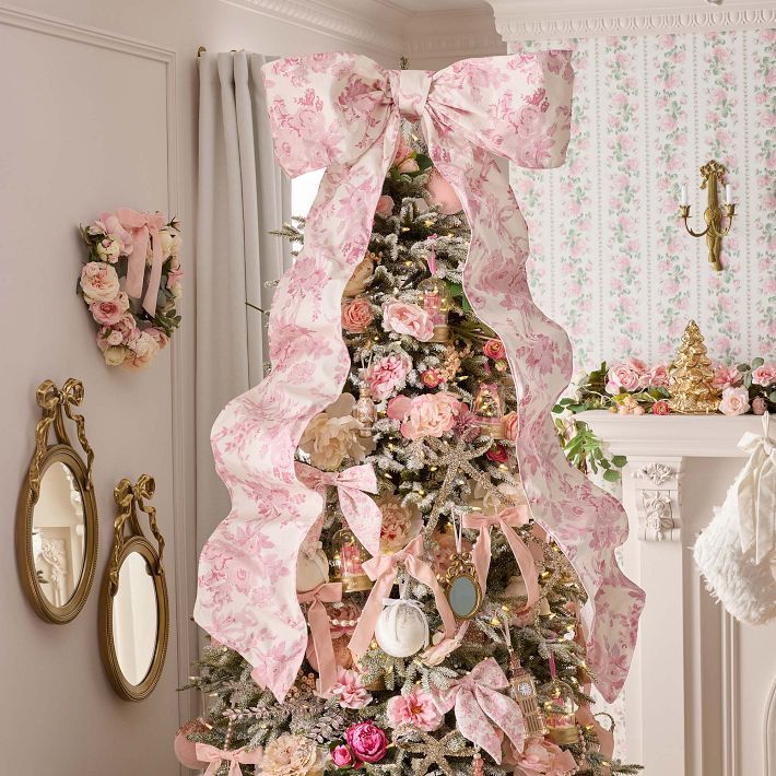 LoveShackFancy Bow Tree Topper | Pottery Barn Teen