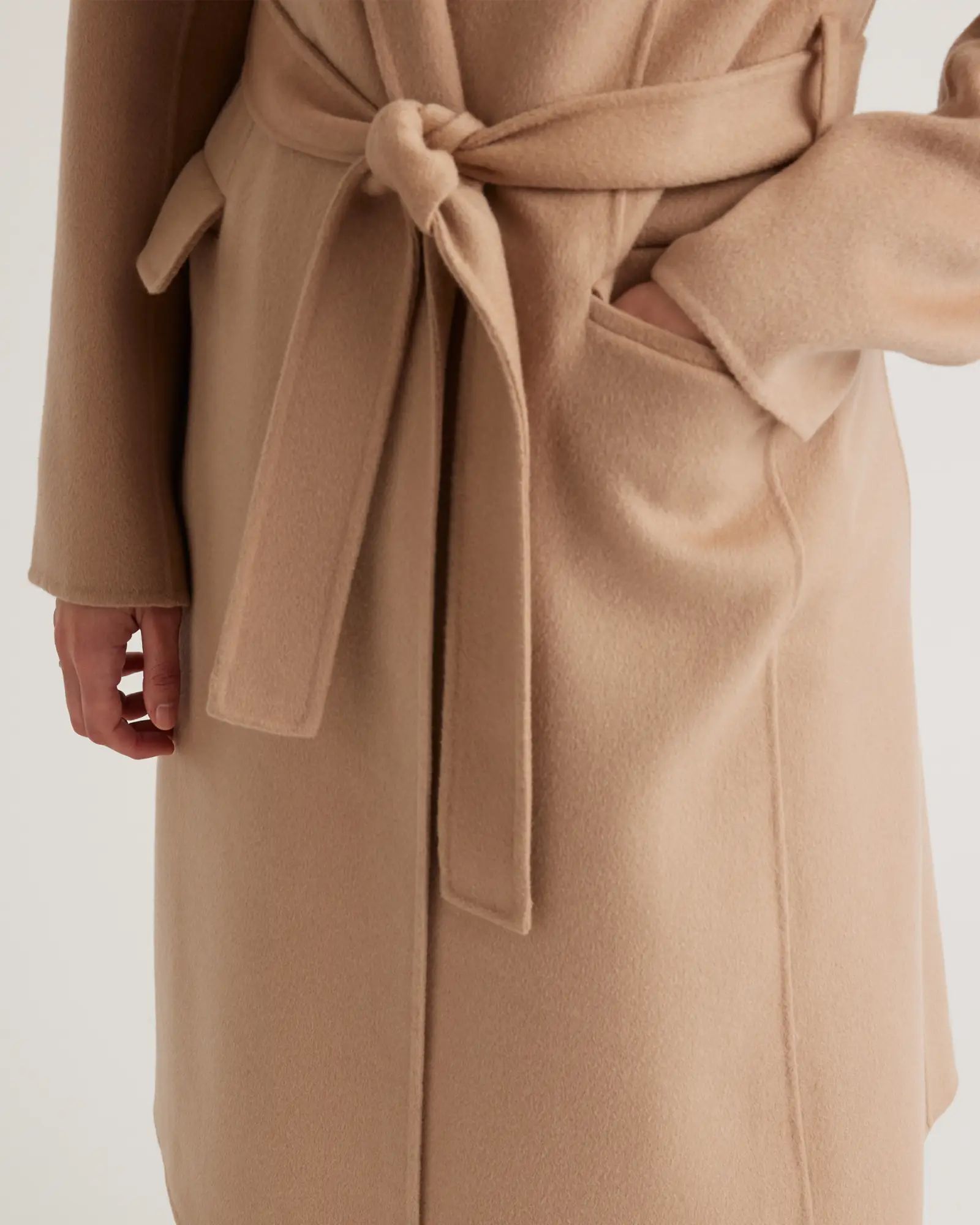 100% Mongolian Cashmere Double-Faced Wrap Coat | Quince