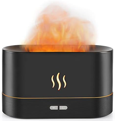 PLUWEL Flame Diffuser Humidifier-Auto Off 180ml Essential Oil Diffuser-2 Modes Brightness Aroma H... | Amazon (US)
