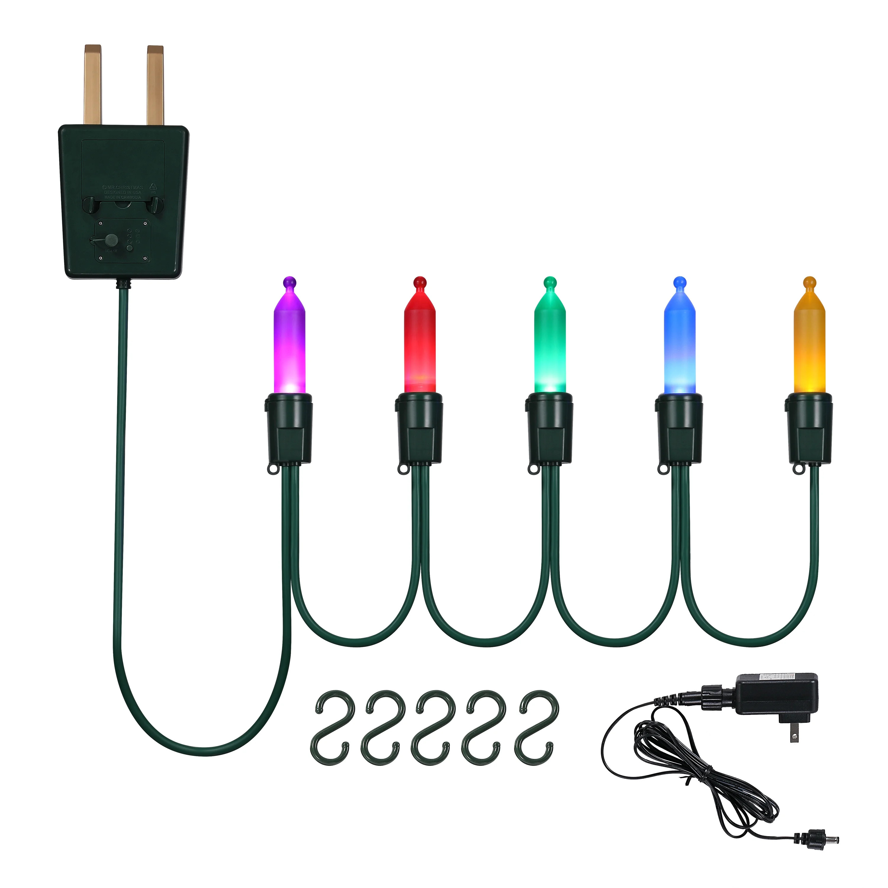 Mr. Christmas 10-foot Multicolored Oversized Light Strand | Walmart (US)