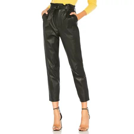Womens PU Leather Pants Stretchy Casual Pencil Trouser High Waist Straight | Walmart (US)