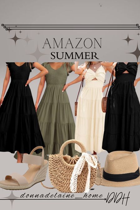 Love these dresses! Perfect summer dress for an afternoon/evening event. Available in several colors! 
Ladies summer fashion 

#LTKFindsUnder50 #LTKStyleTip #LTKParties