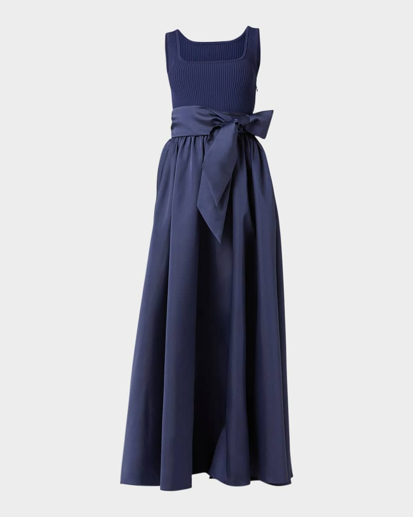 Mercer Two-Tone Mixed Media Gown | Neiman Marcus