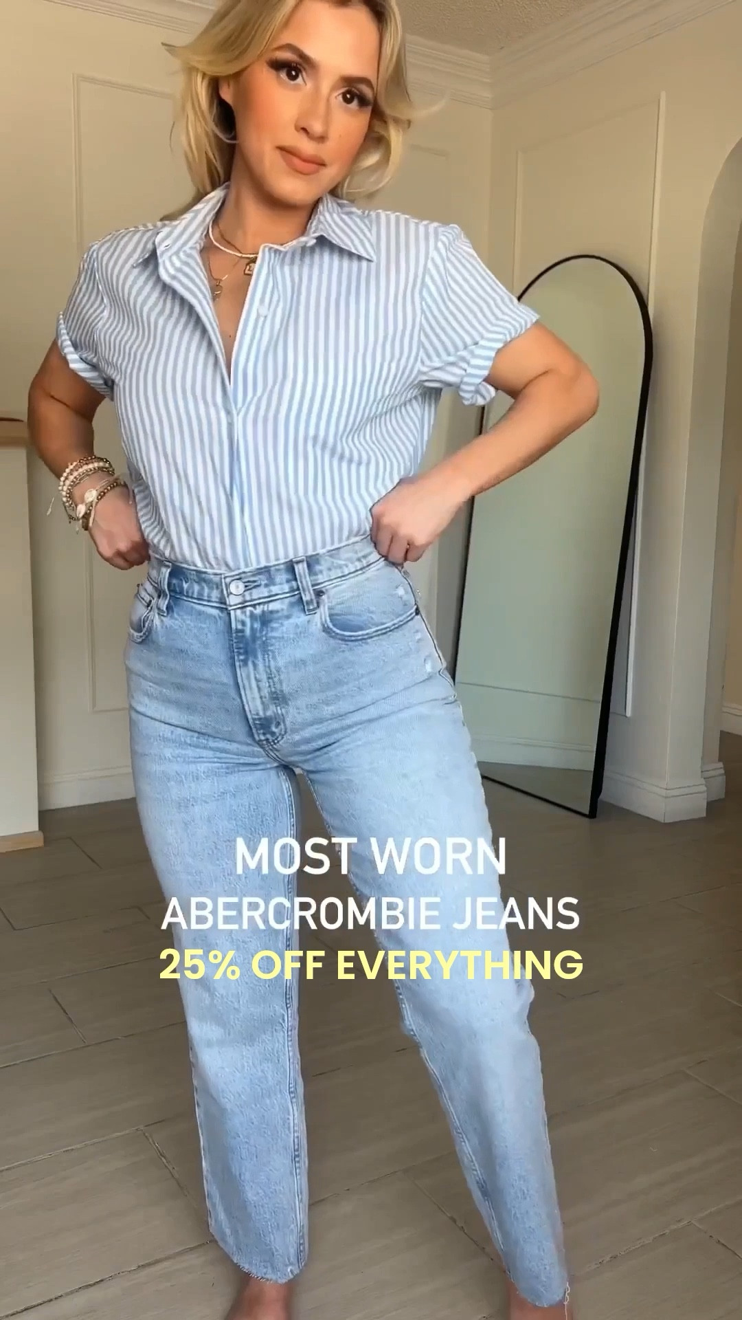 My most worn Abercrombie jeans 🤩
@abercrombie is having a 25% off EVERYTHING SALE!!

#LTKSaleAlert #LTKootd #LTKSpringSale
