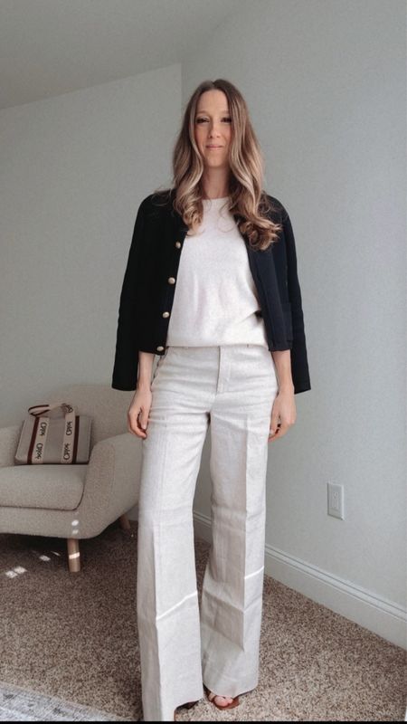 There’s nothing softer than a cashmere sweater tea! Layer with a lady jacket and linen pants for an amazing spring work outfit!

#LTKSeasonal #LTKworkwear #LTKstyletip