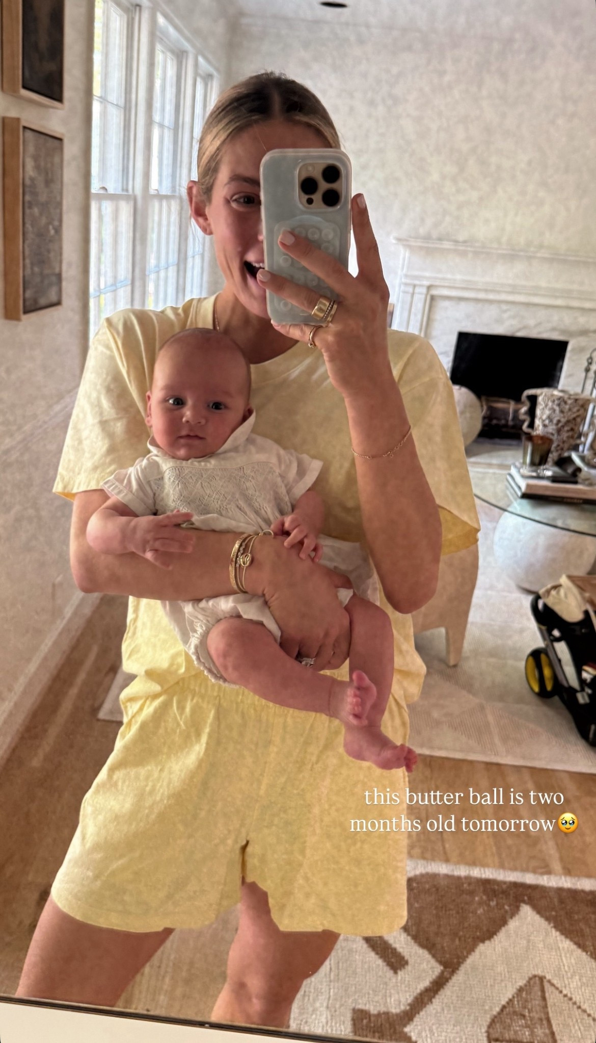 this butter ball is two months old today 🥹 wearing a size small in both my top and shorts!

#LTKFindsUnder100 #LTKStyleTip #LTKSeasonal