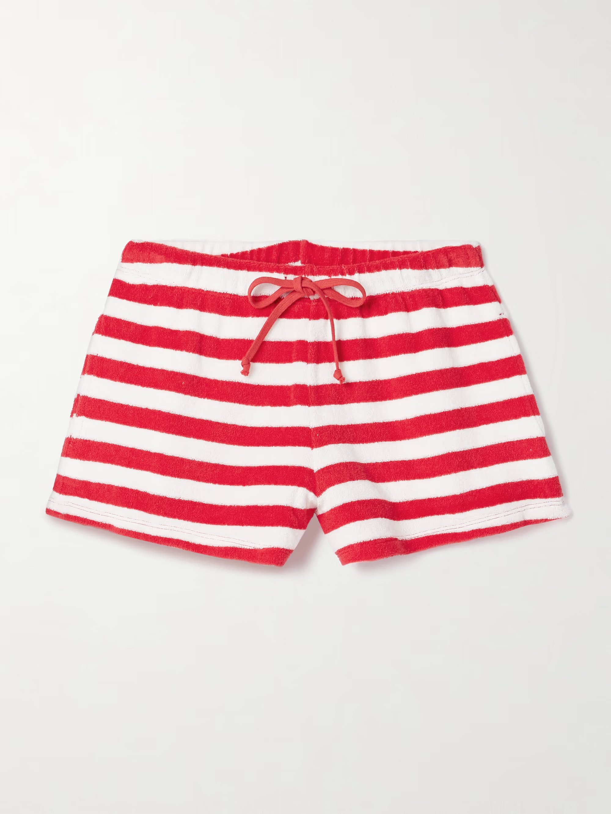 Shallis striped cotton-blend terry shorts | NET-A-PORTER (US)