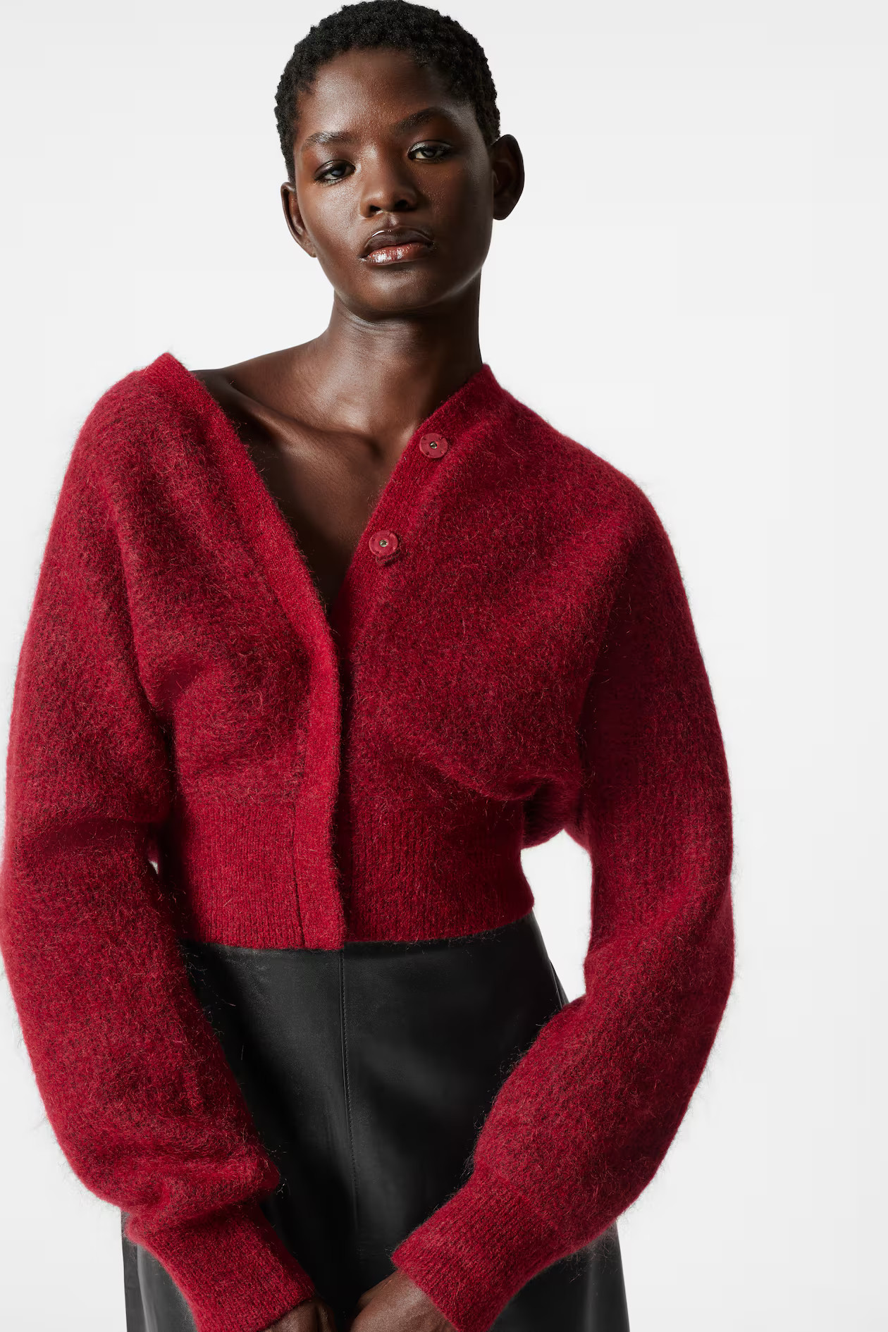 Ribgebreid vest van mohairmix | H&M (DE, AT, CH, NL, FI)