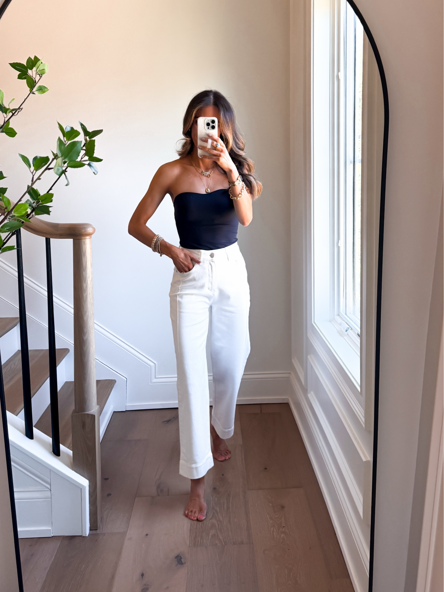 Best Bum Stretchy Jeans & 4-in-2 Tank (combines a tube top, bra, cami and shapewear all in one!). I’m wearing a size small tank snd 0 jeans. Jeans fit slightly big at waist (size down if in-between sizes). Jeans are cuffable to tailor to your height. 

#LTKmomlife #LTKdayinmylife #LTKgrwm