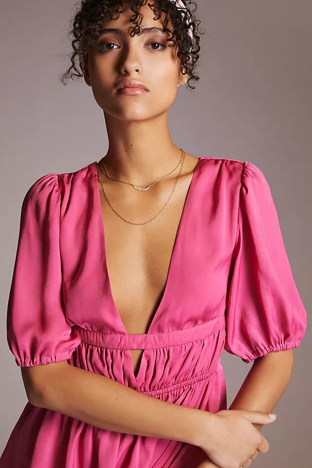 Cut-Out V-Neck Top | Anthropologie (US)