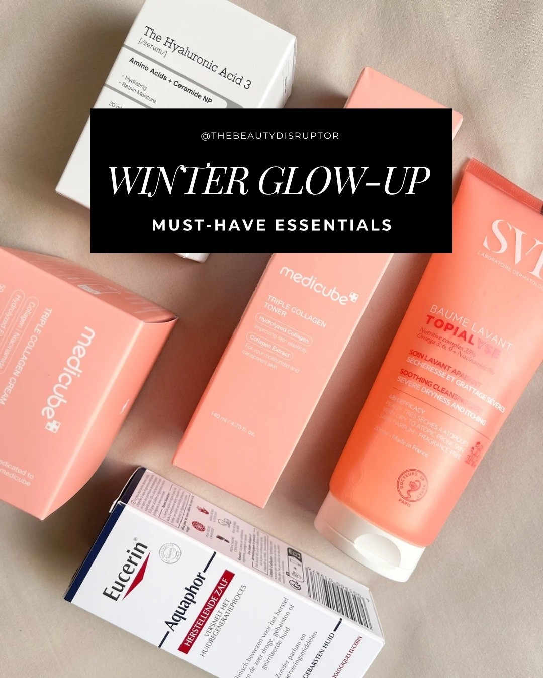 Maintain hydrated, healthy skin this winter with these must-have essentials. ❄️✨

The temperature is dropping quickly, and skin can become dry, flakey and dehydrated. With the right products, you can maintain a healthy, dewy glow during the cold weather season.

Here is a list of my top favorite essential  skincare products for winter:

1. SVR Topialyse Cleansing Balm
2. Medicube Triple Collagen Toner
3. Medicube Triple Collagen Cream
4. COSRX The Hyaluronic Acid 3
4. Eucerin Aquaphor

#winter #skincare #dryskin #dehydratedskin #SkincareRoutine #GlowingSkin #DrySkincare

#LTKFindsUnder50 #LTKBeauty

#LTKselfcare #LTKSeasonal #LTKBeauty