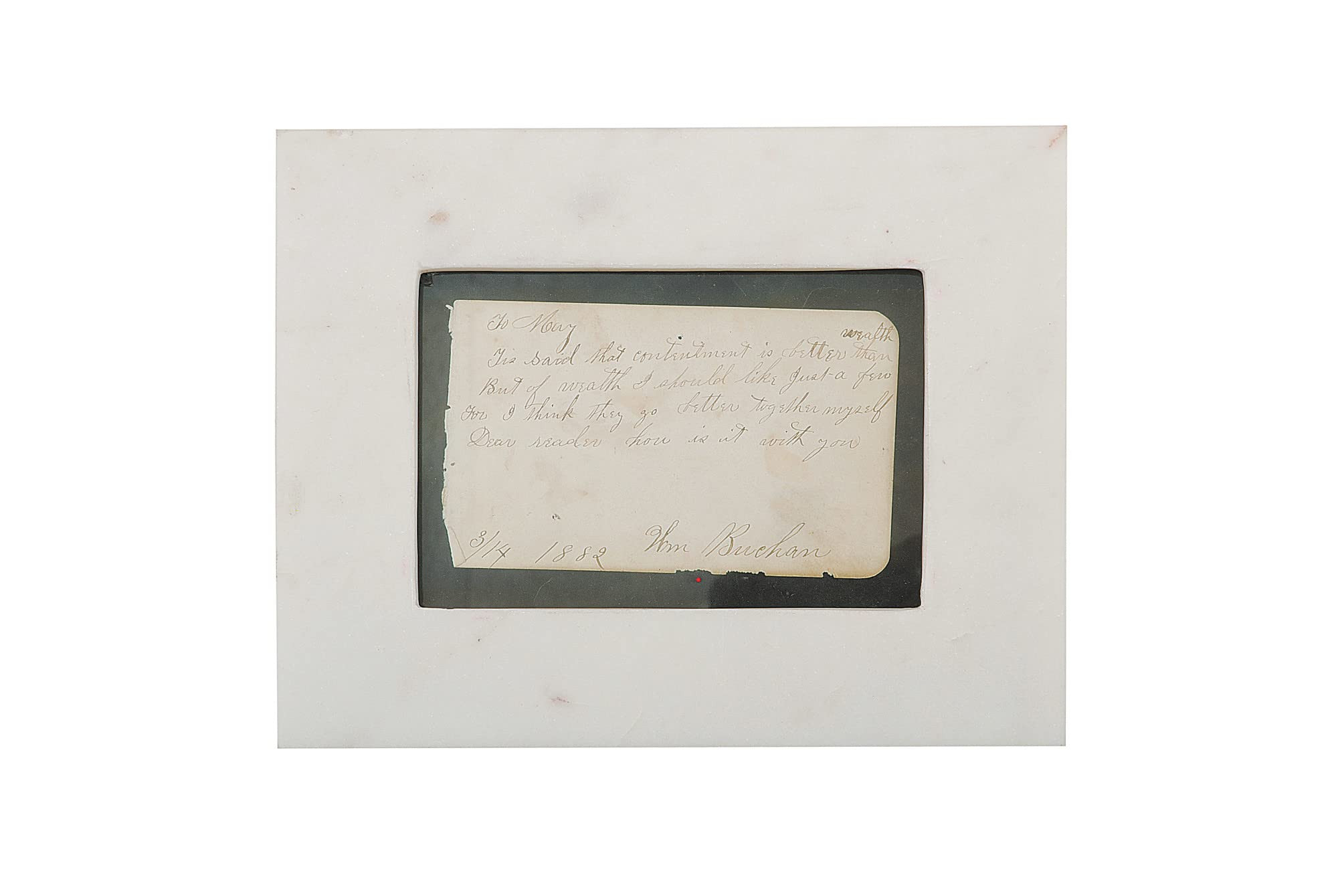 Creative Co-Op Marble Photo Frame, White | Amazon (US)