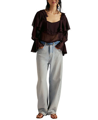 Women's Truro Baggy Puddle High-Rise Jeans | Macy's
