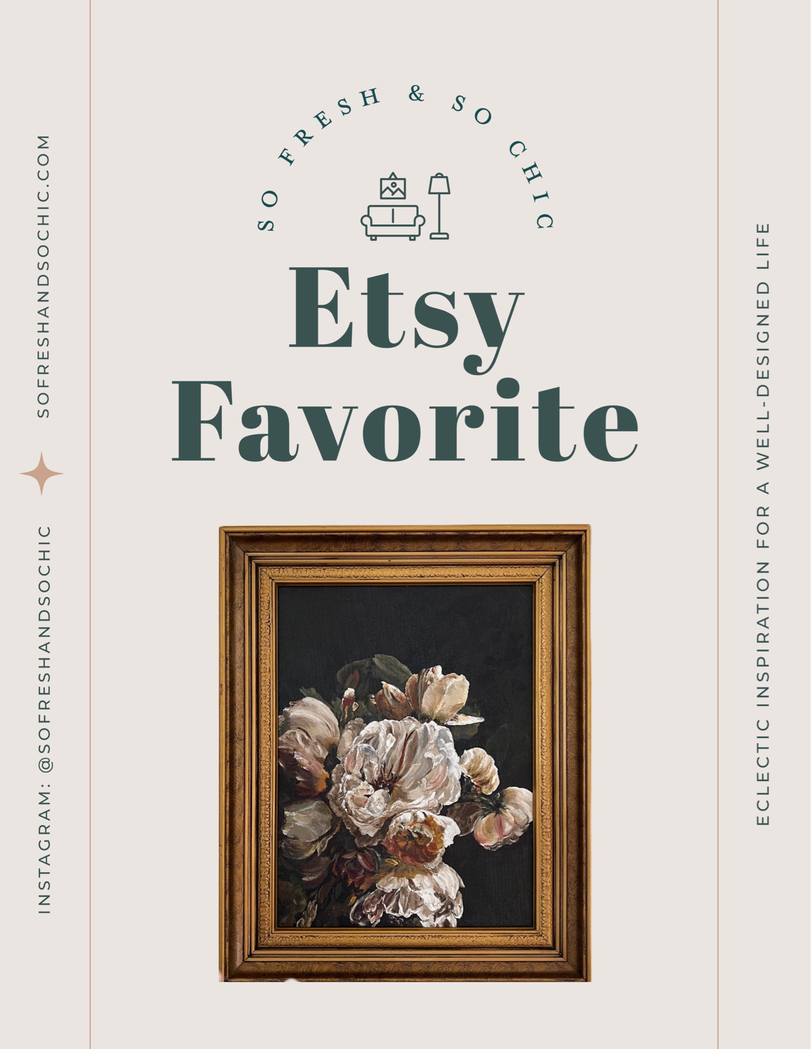 Gorgeous moody floral vintage art from Etsy.
-
Ornate gold frame - black floral art - pink peonies art - digital printable art - affordable art - affordable home decor - dark academia 

#LTKFind #LTKhome #LTKunder50