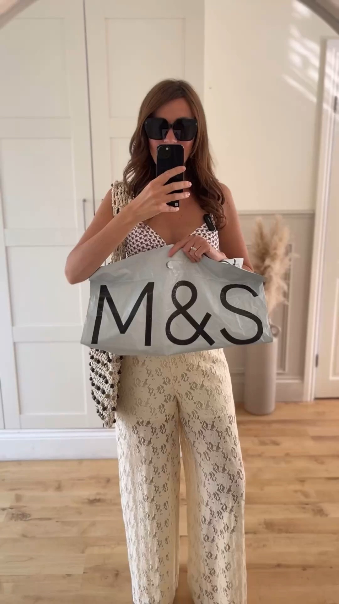 Marks & Spencer ✨

Lace trousers size 10 regular.
White top size 10.
Brown silk top size 10.
Sandals true to size.

#LTKuk #LTKsummer #LTKspring

#LTKvlog